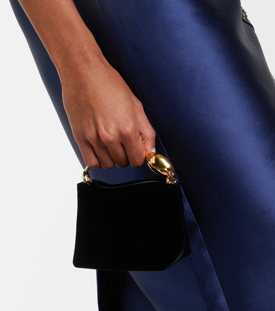 Erdem - Bloom Micro velvet top-handle bag