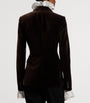 Ralph Lauren Collection Brown Cotton-Blend Velvet Parker Blazer