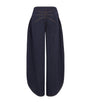 Alaïa Blue Side-Slit Round-Leg Jeans