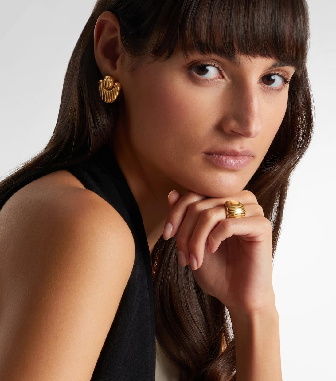 Pamela Zamore - Isla Nest 18kt gold earrings