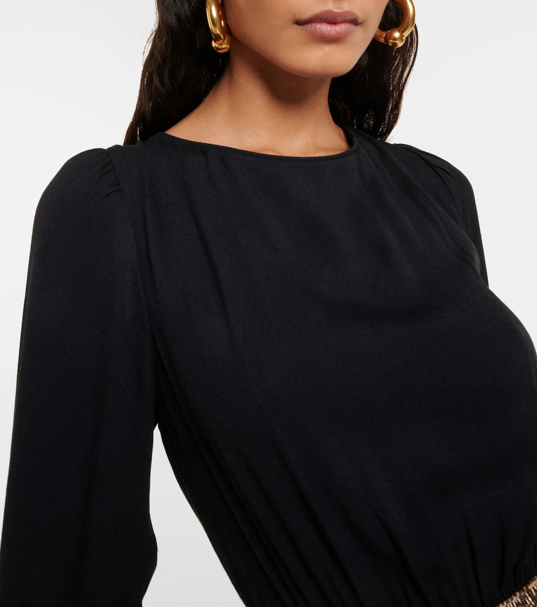 Rixo - Elena embellished crêpe midi dress