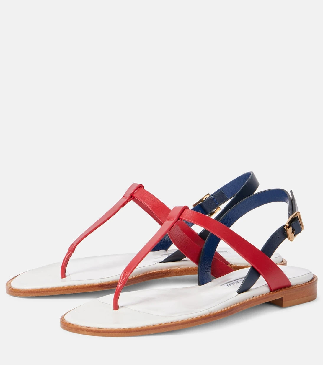 Manolo Blahnik - Hata leather thong sandals