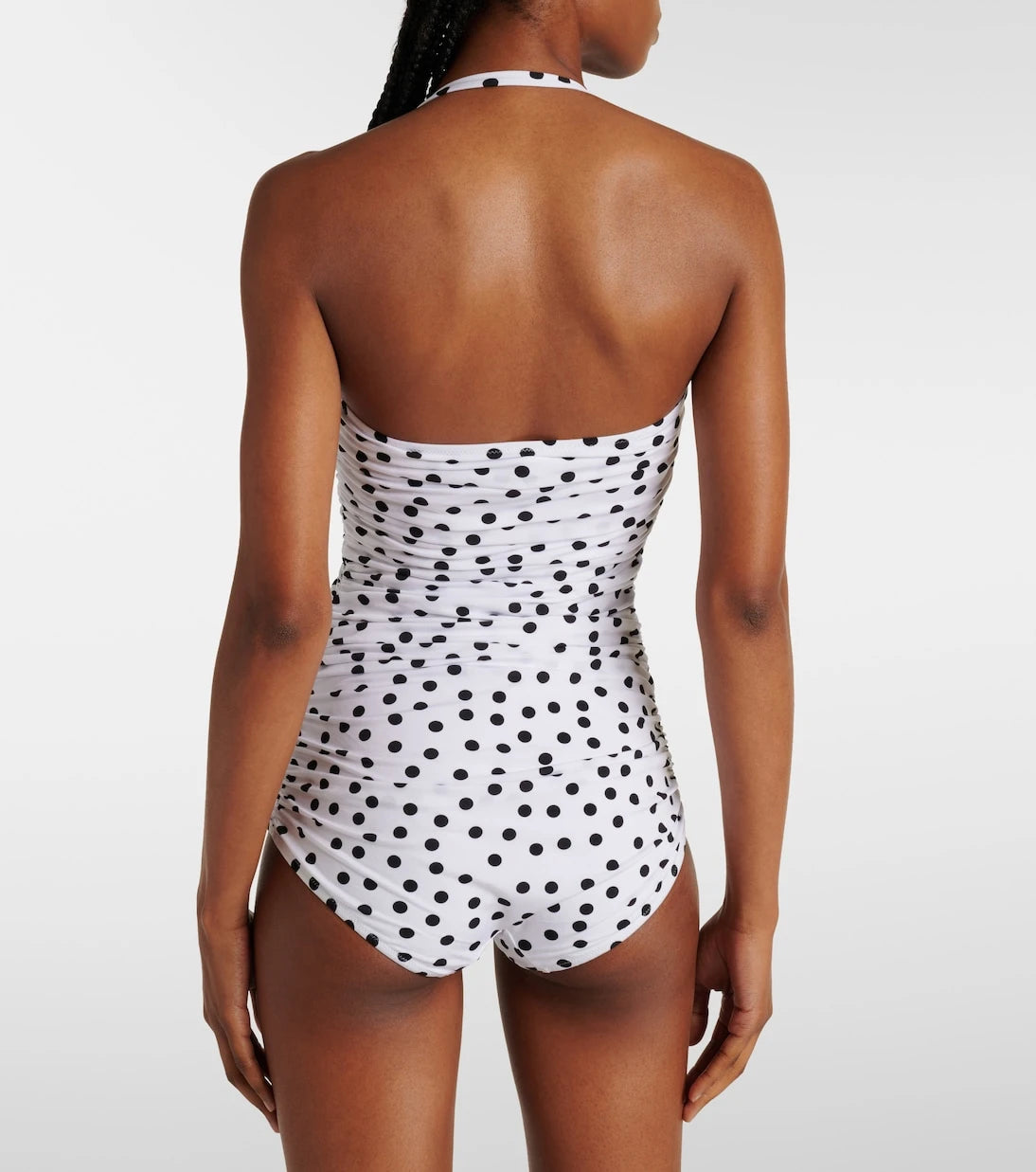 Dolce&Gabbana - Polka-dot halterneck swimsuit