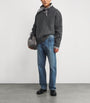 System Grey Wool-Blend Polo Sweater