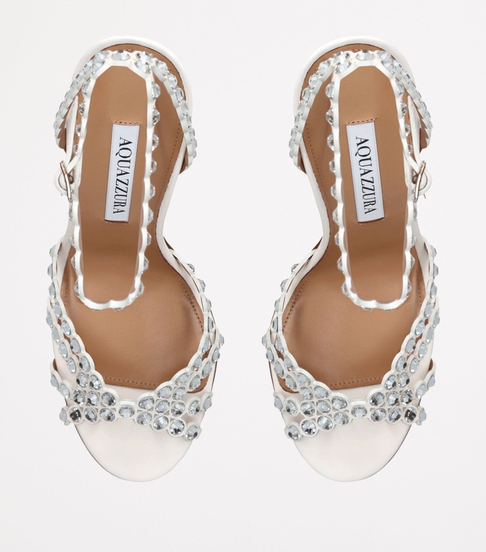 White Leather Tequila Sandals 105