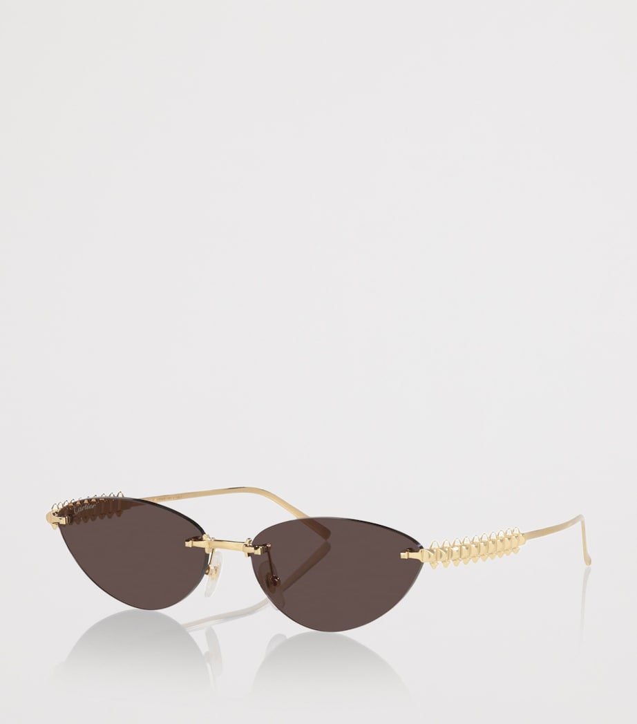 Gold Cat Eye Sunglasses