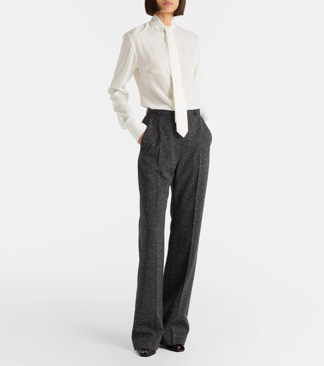 McQueen - Chalk stripe straight pants
