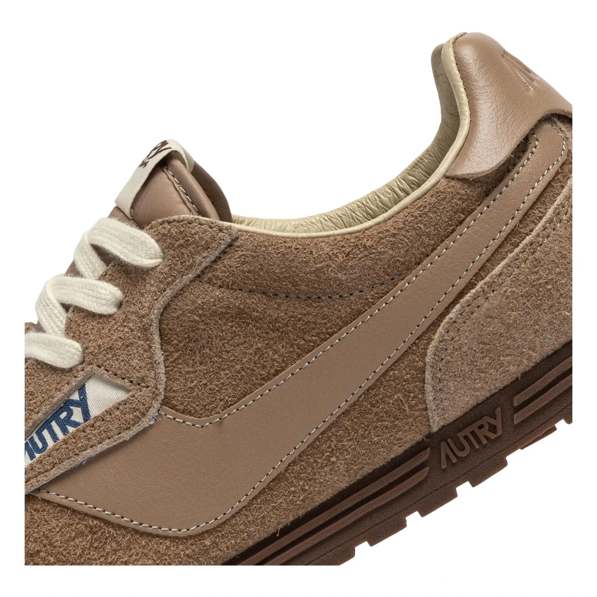 Autry - Windspin Low Suede and Leather Basket | Light brown