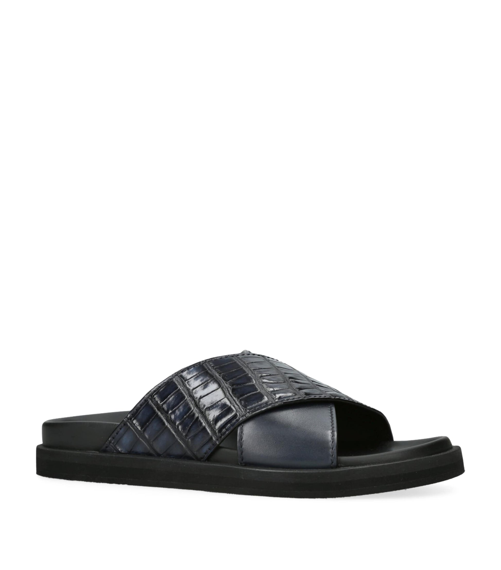 Zegna Crocodile Leather Sandals