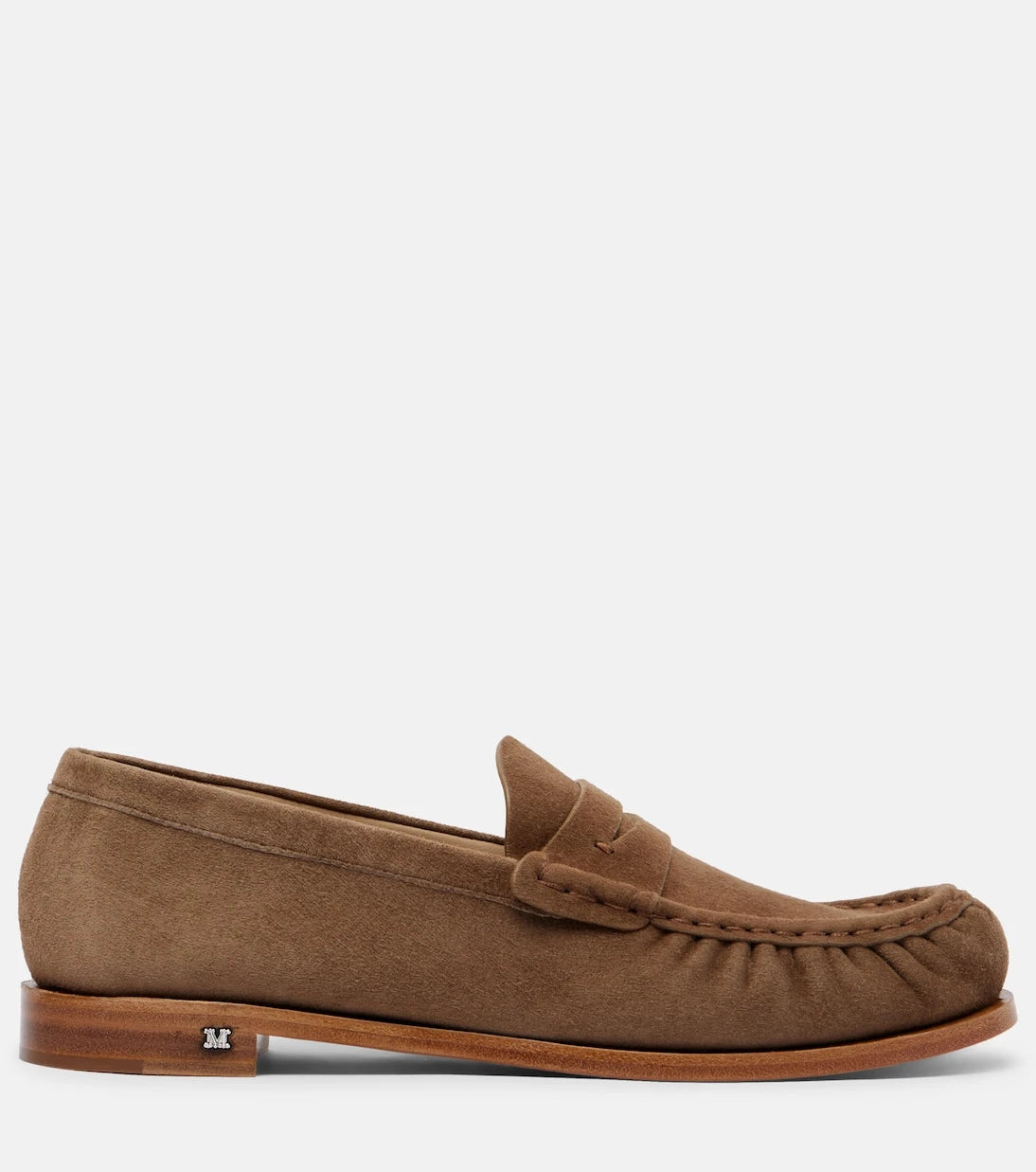 Max Mara - Suede penny lofaers