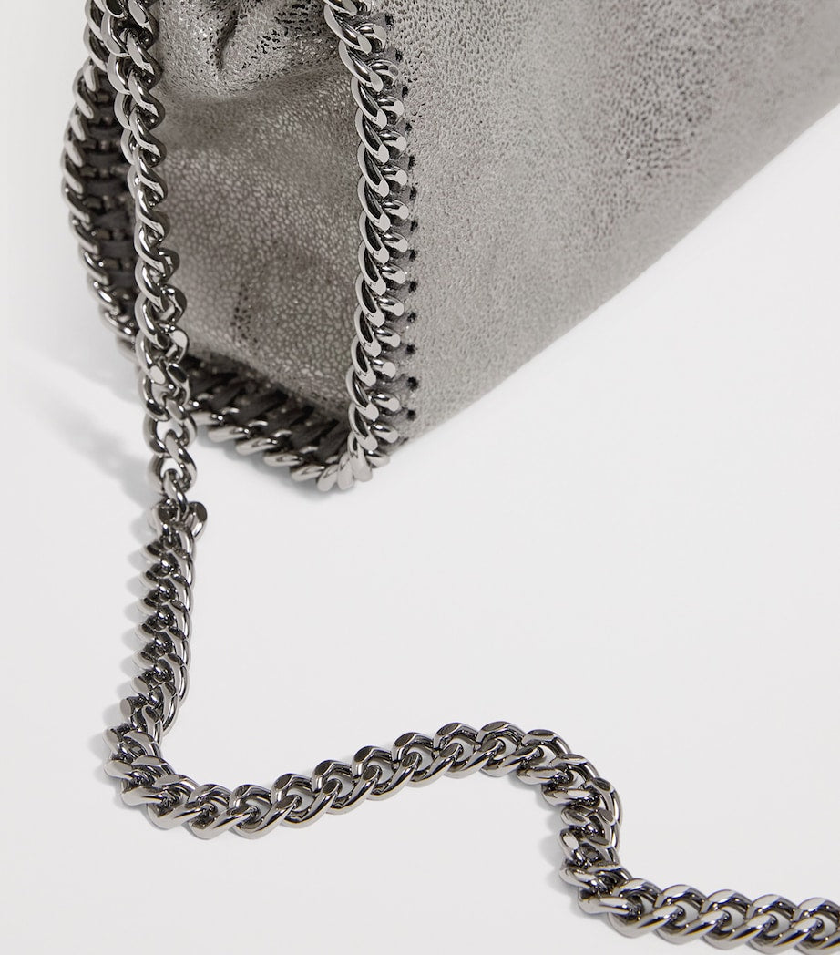 Stella McCartney Grey Tiny Metallic Falabella Tote Bag