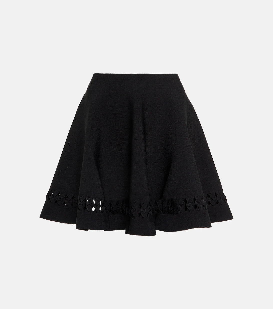 Alaïa - Woven cutout miniskirt
