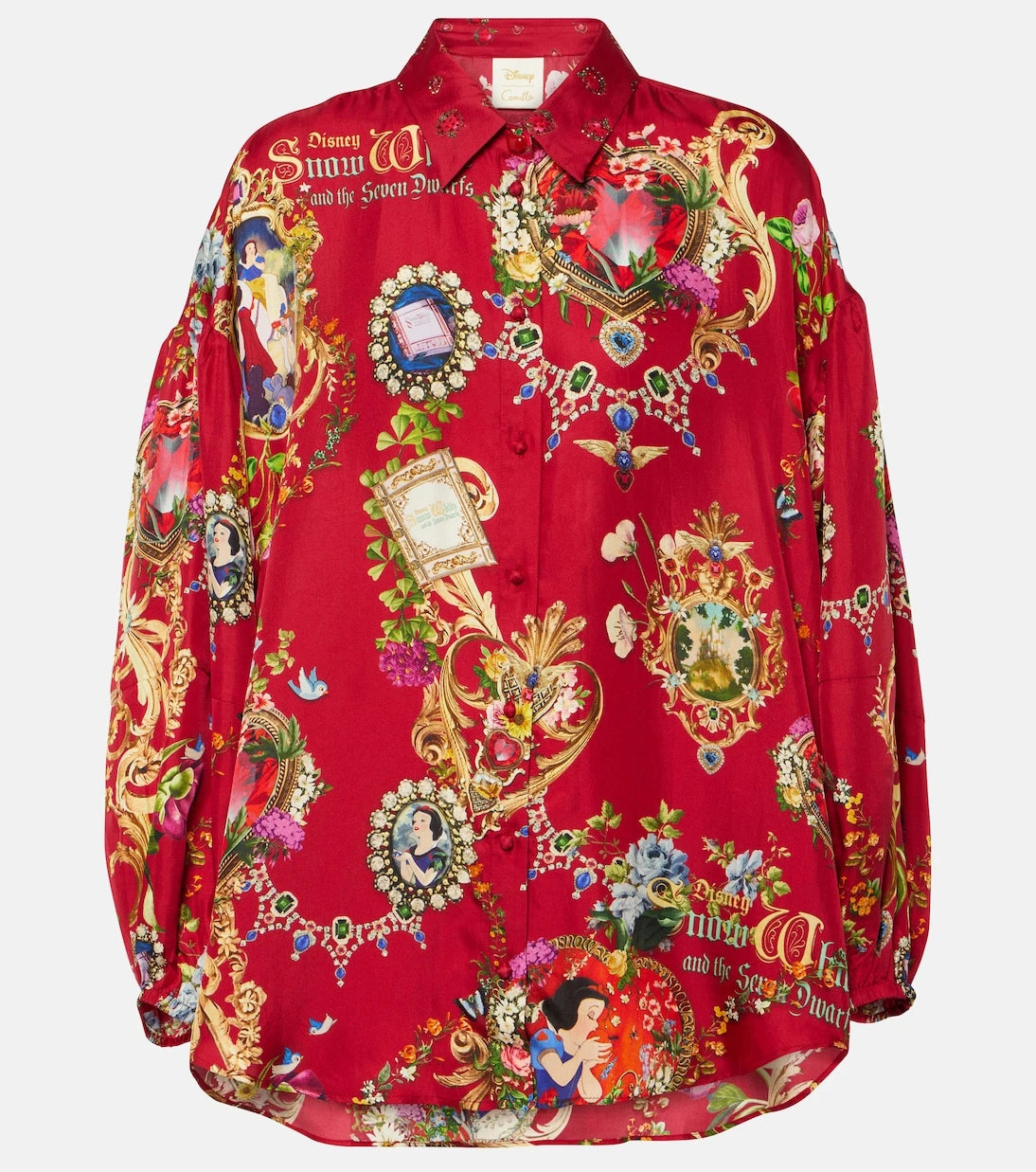Camilla - Printed silk shirt