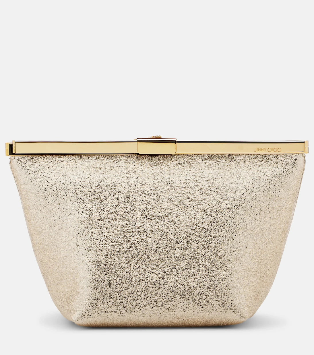 Jimmy Choo - Ganache metallic leather clutch