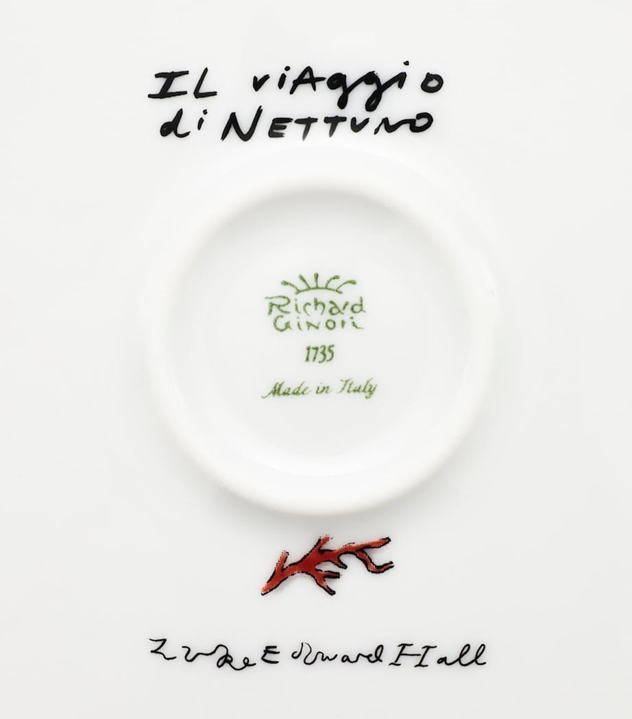 GINORI 1735 Porcelain Il Viaggio di Nettuno Round Trinket Box (13cm)