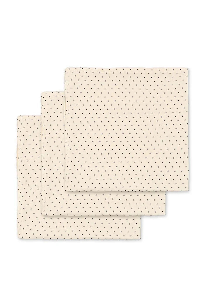 Konges Sløjd MUSLIN CLOTH GOTS Bebek Müslin Bezi (3 parça)
