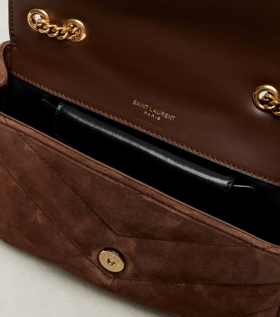 Saint Laurent - Loulou suede shoulder bag