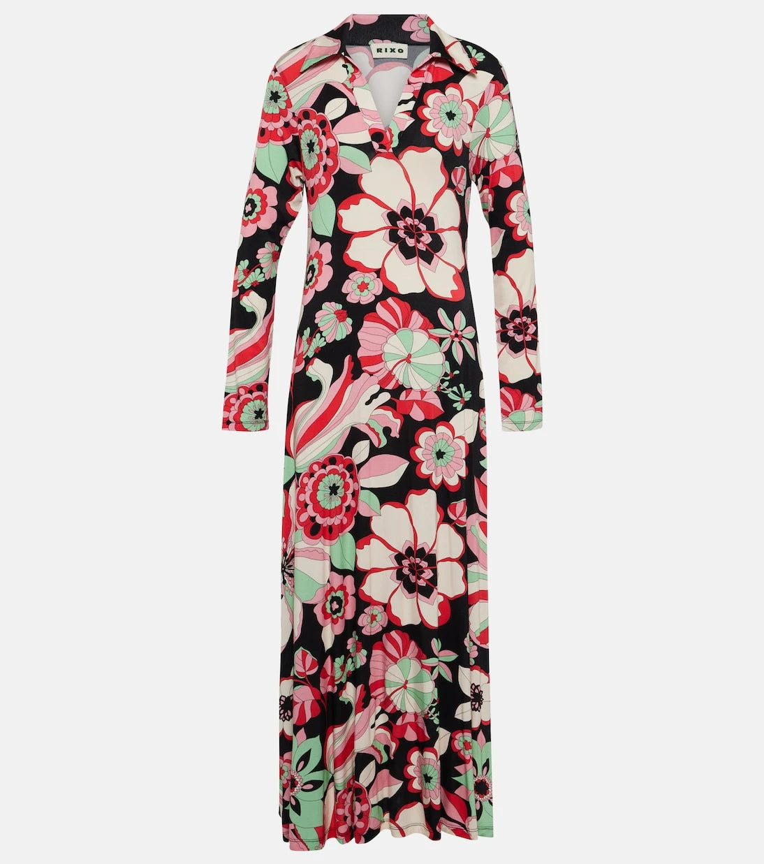 Rixo - Tillie floral jersey midi dress