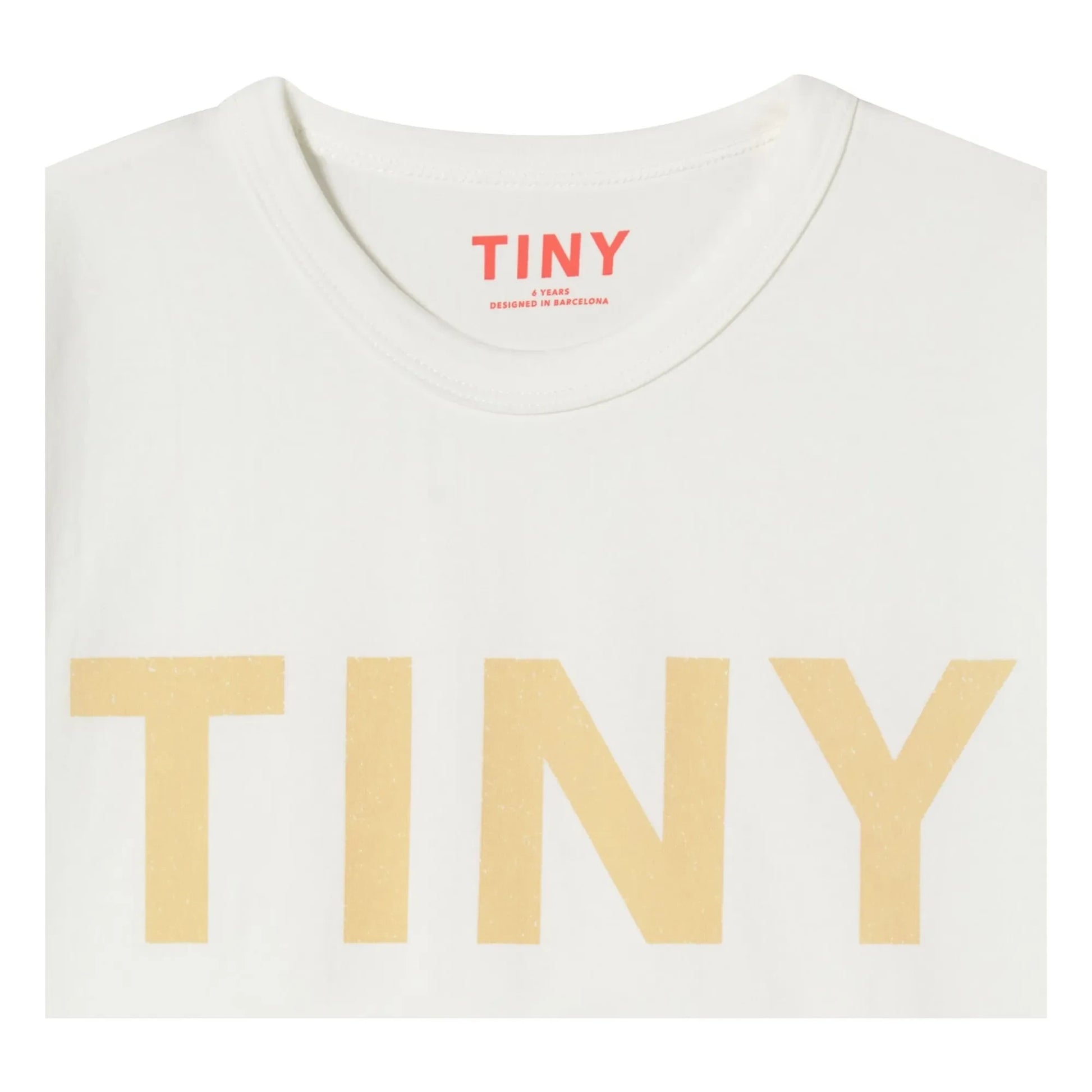 Tinycottons - Tiny Colorblock Organic Cotton T-shirt | White