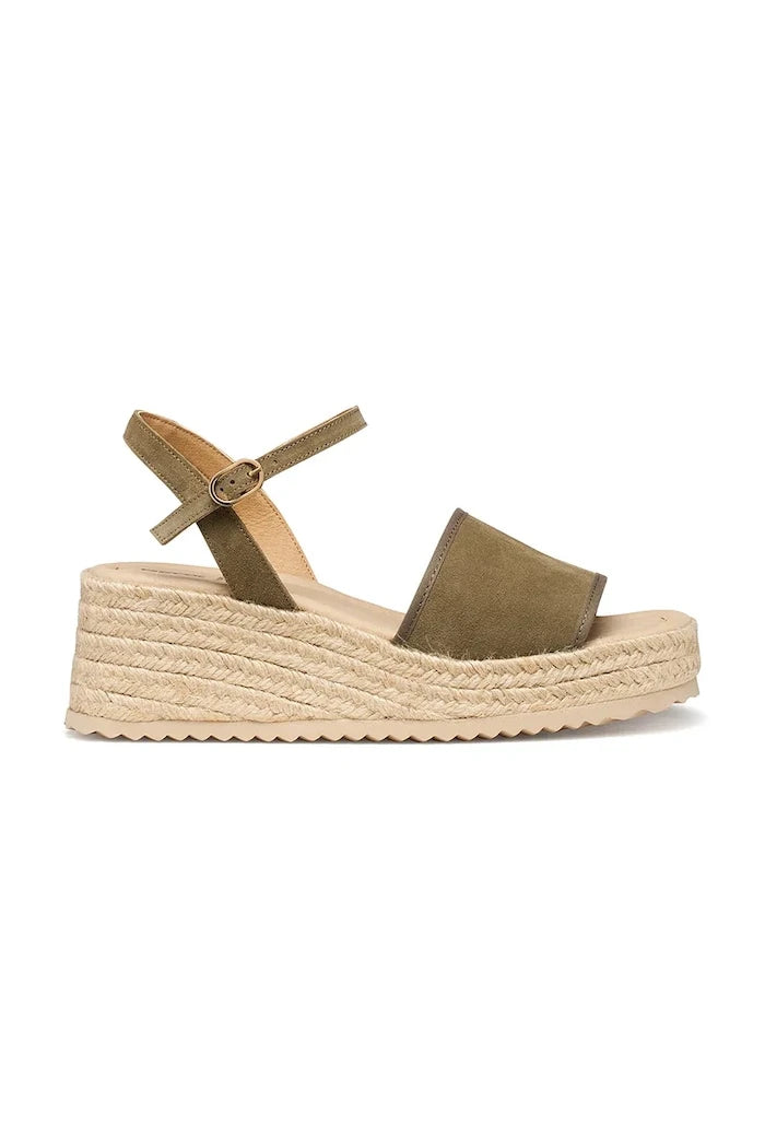 Geox Kadın Deri Sandalet Espadril D ALEMERIA