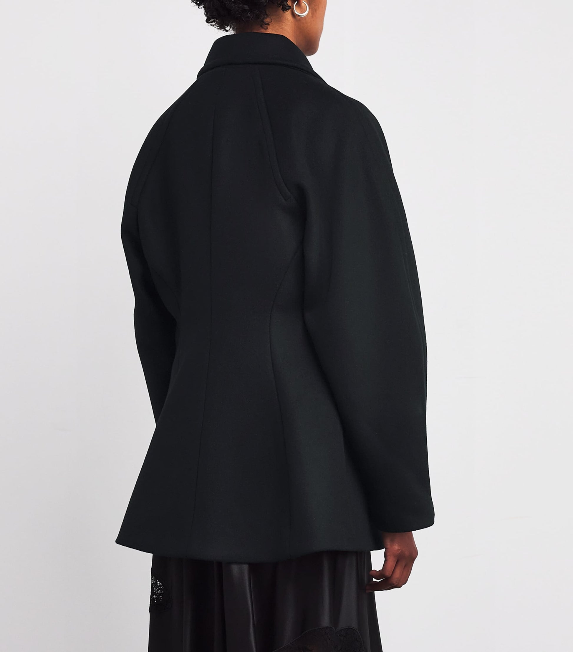 Black Wool Celo Pea Coat