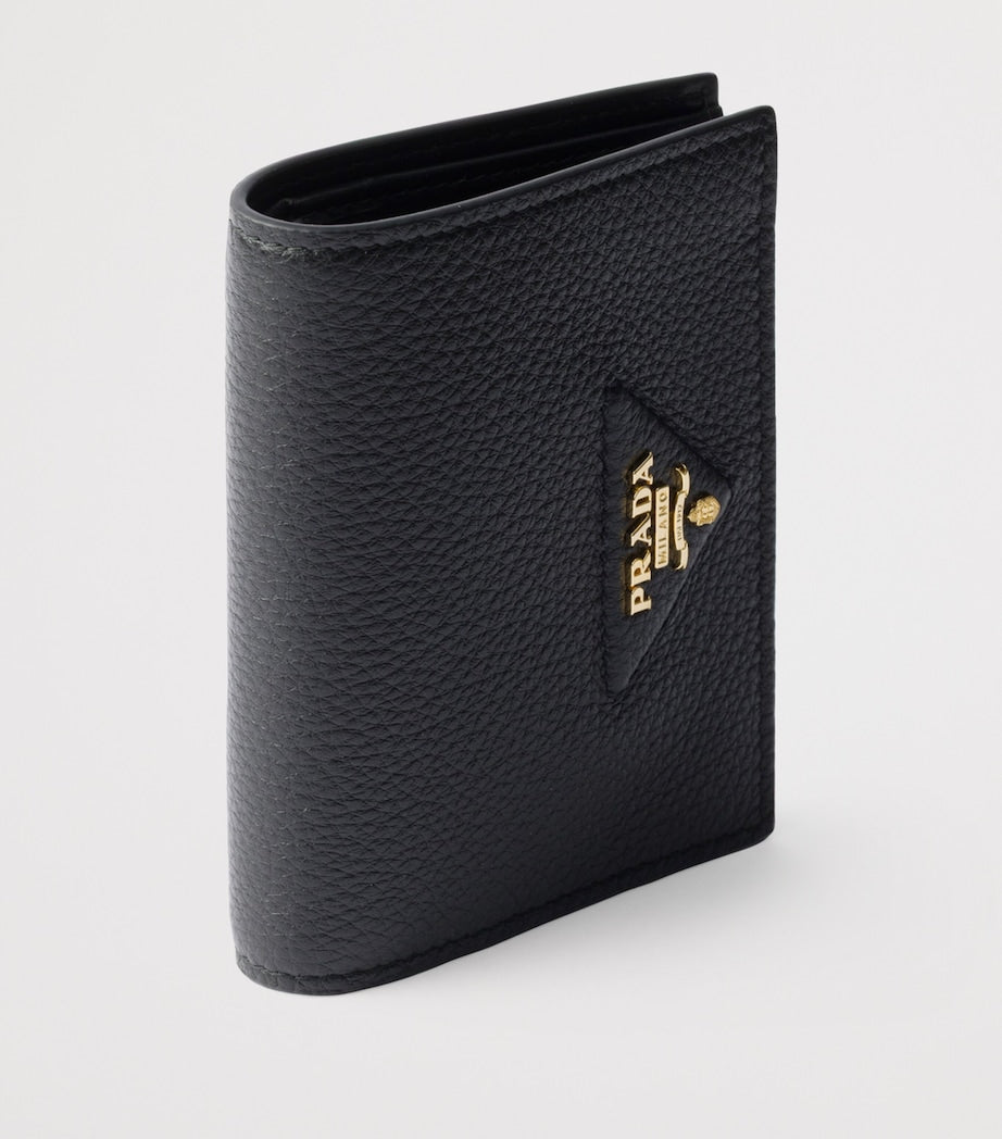 Prada Black Small Leather Wallet
