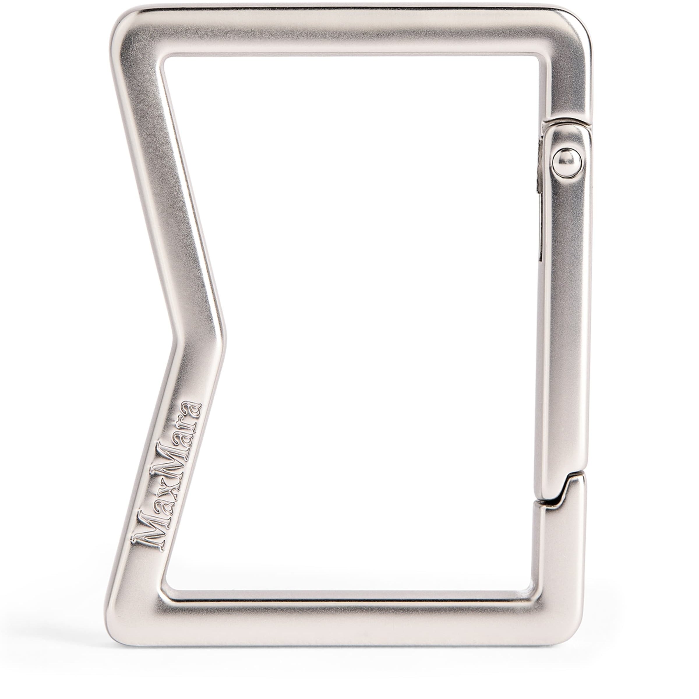 Max Mara Grey Engraved Logo Carabiner