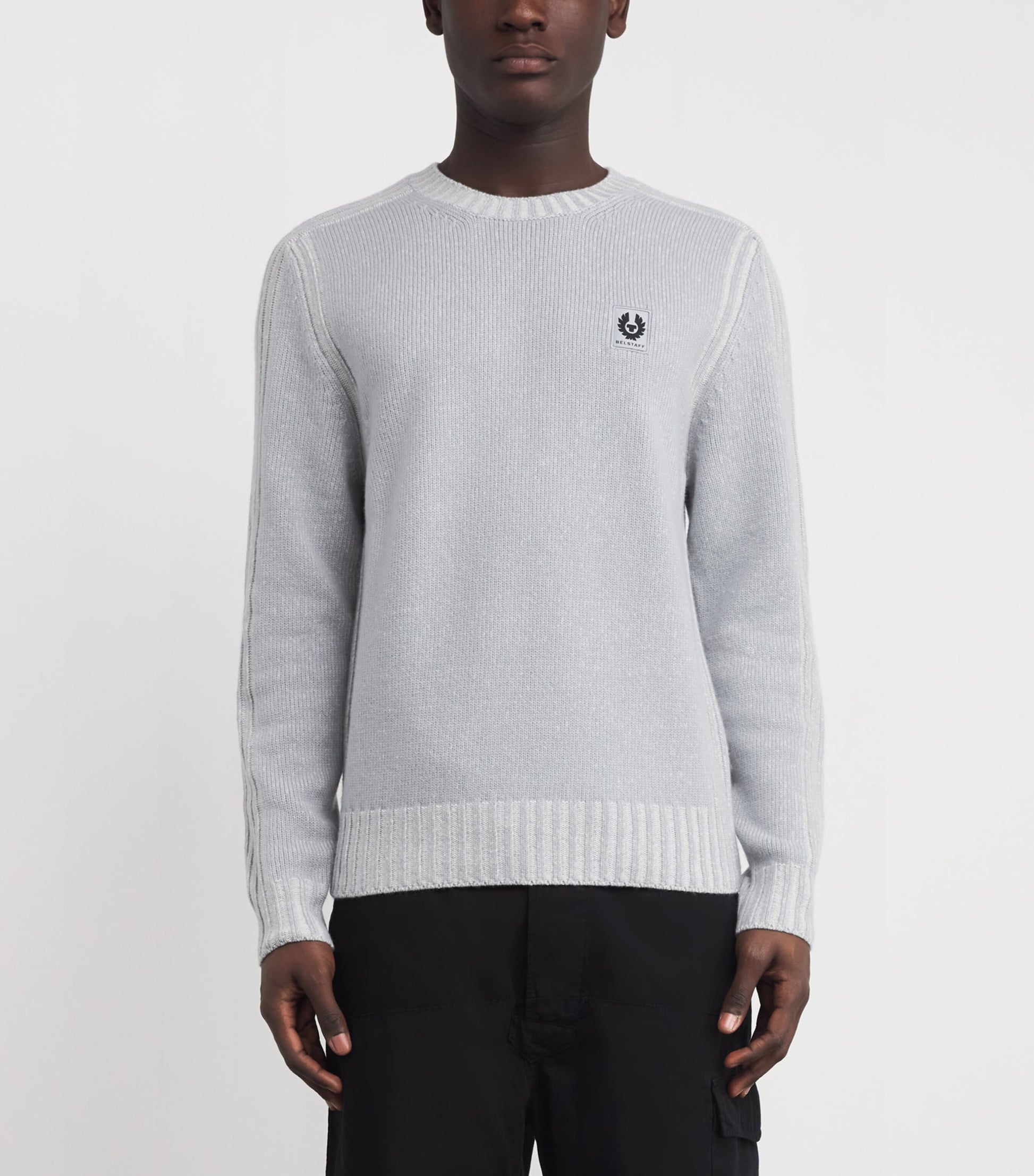 Belstaff Blue Wool Watch Sweater