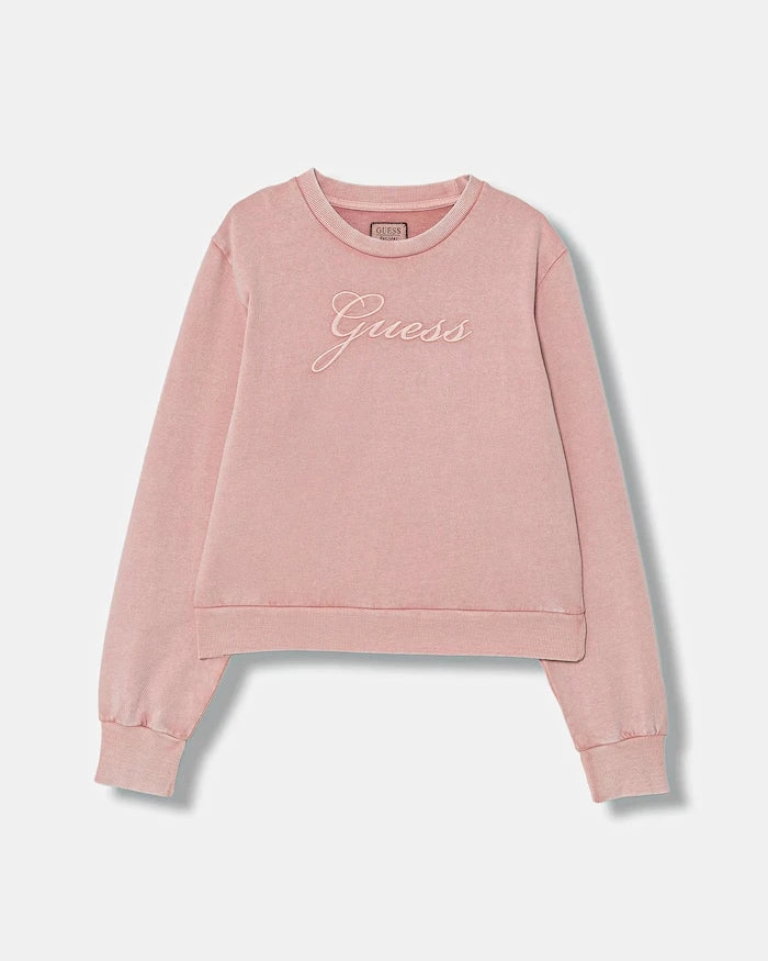 Çocuk pamuklu sweatshirt Guess