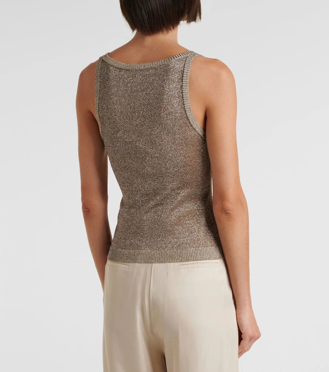 Missoni - Knitted lamé tank top
