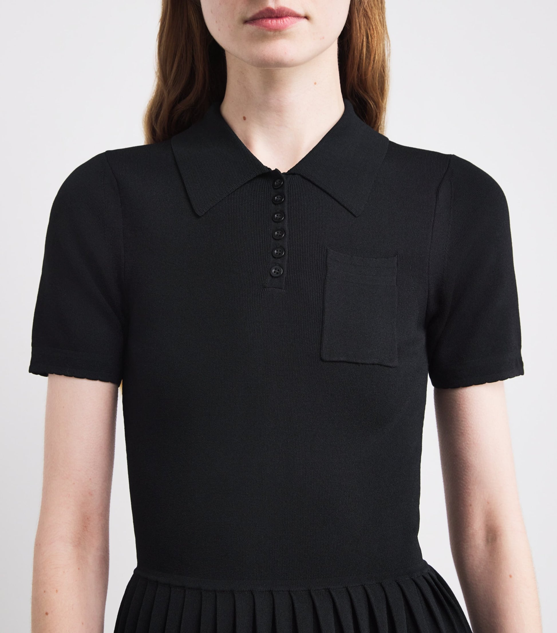 Claudie Pierlot Black Knitted Midi Dress