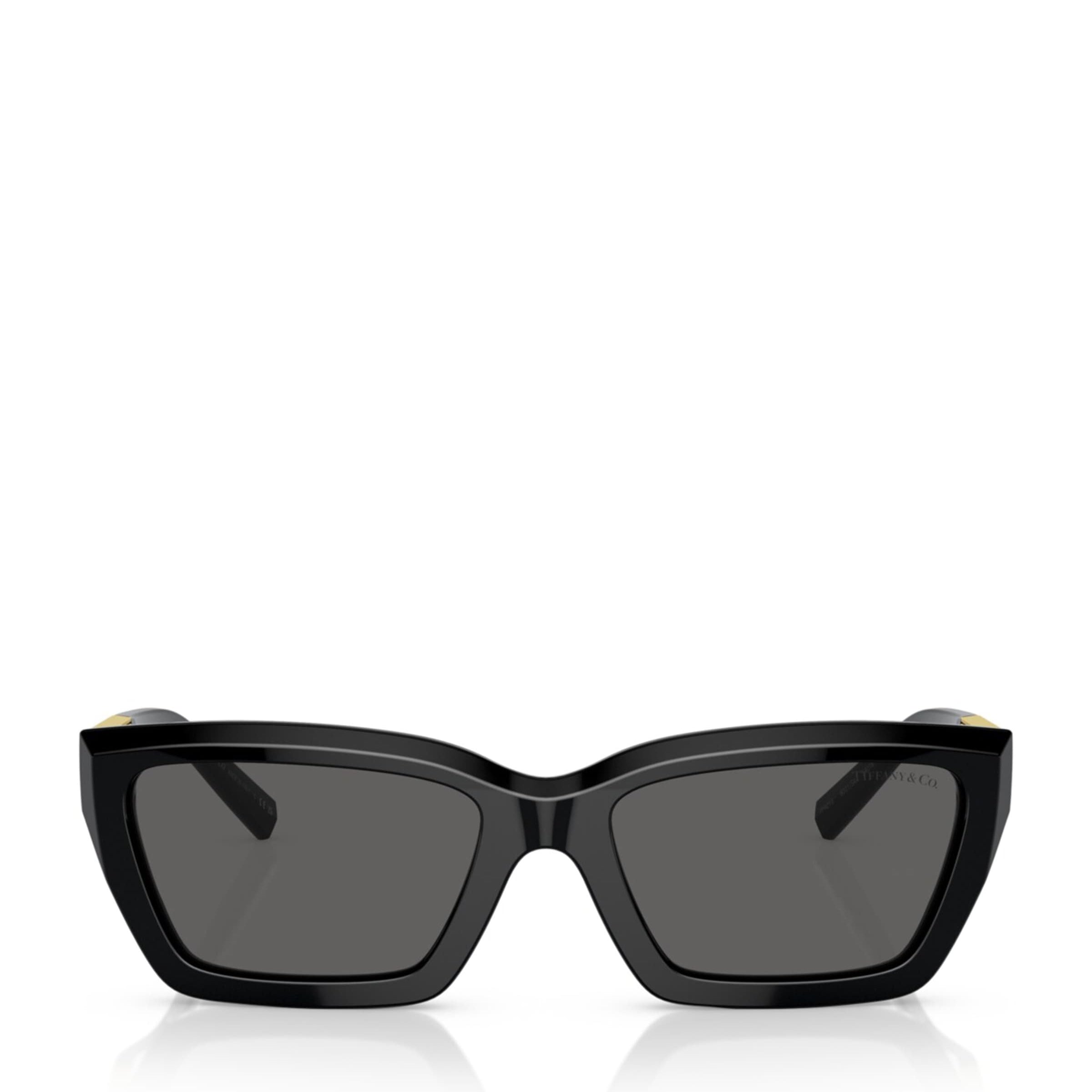 Tiffany & Co. Black Acetate Rectangular Sunglasses