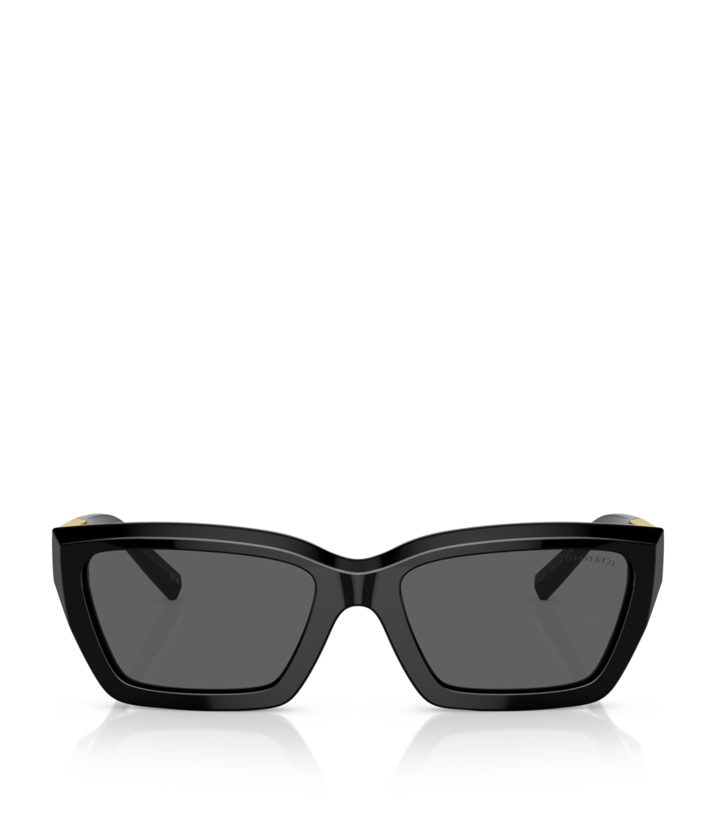 Tiffany & Co. Black Acetate Rectangular Sunglasses