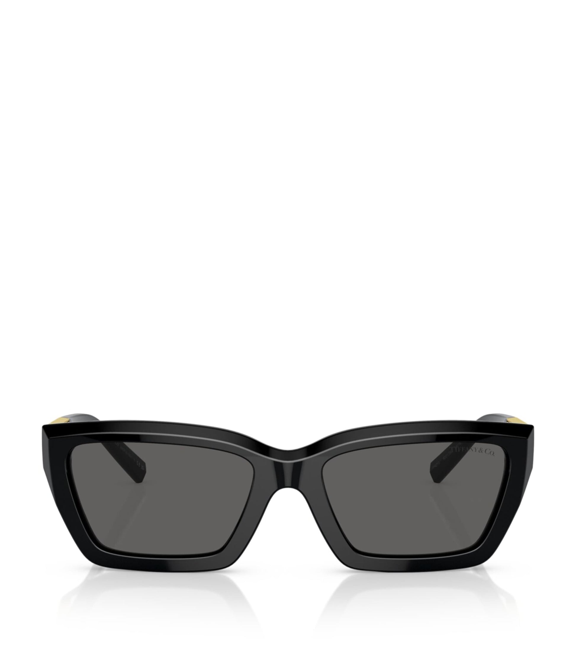Tiffany & Co. Black Acetate Rectangular Sunglasses
