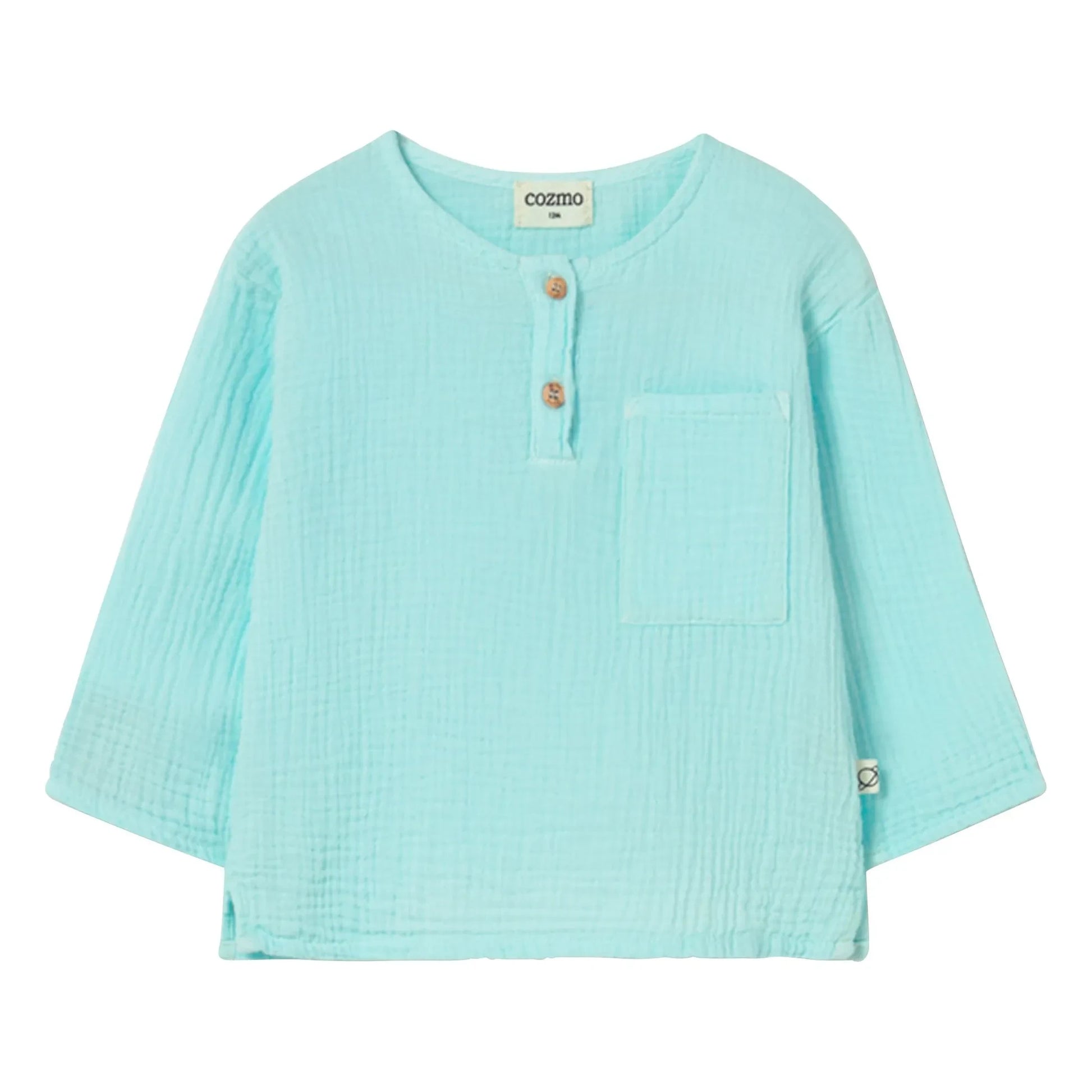 Cozmo - Kurta Iago Cotton gauze | Aqua