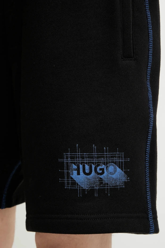 Памучен къс панталон Hugo Blue Nothali