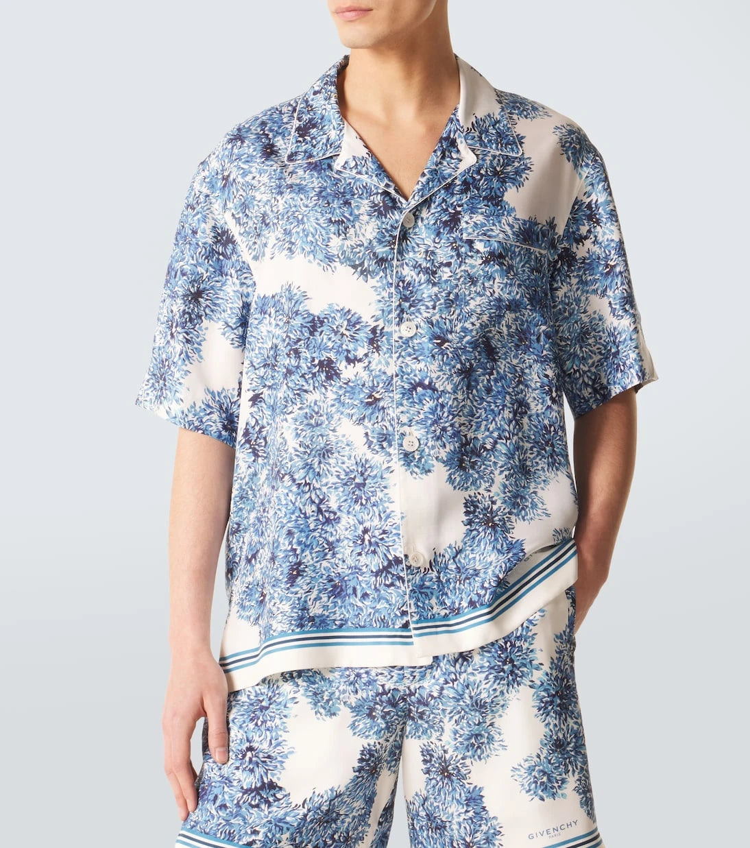 Givenchy - Couture Seam silk twill bowling shirt