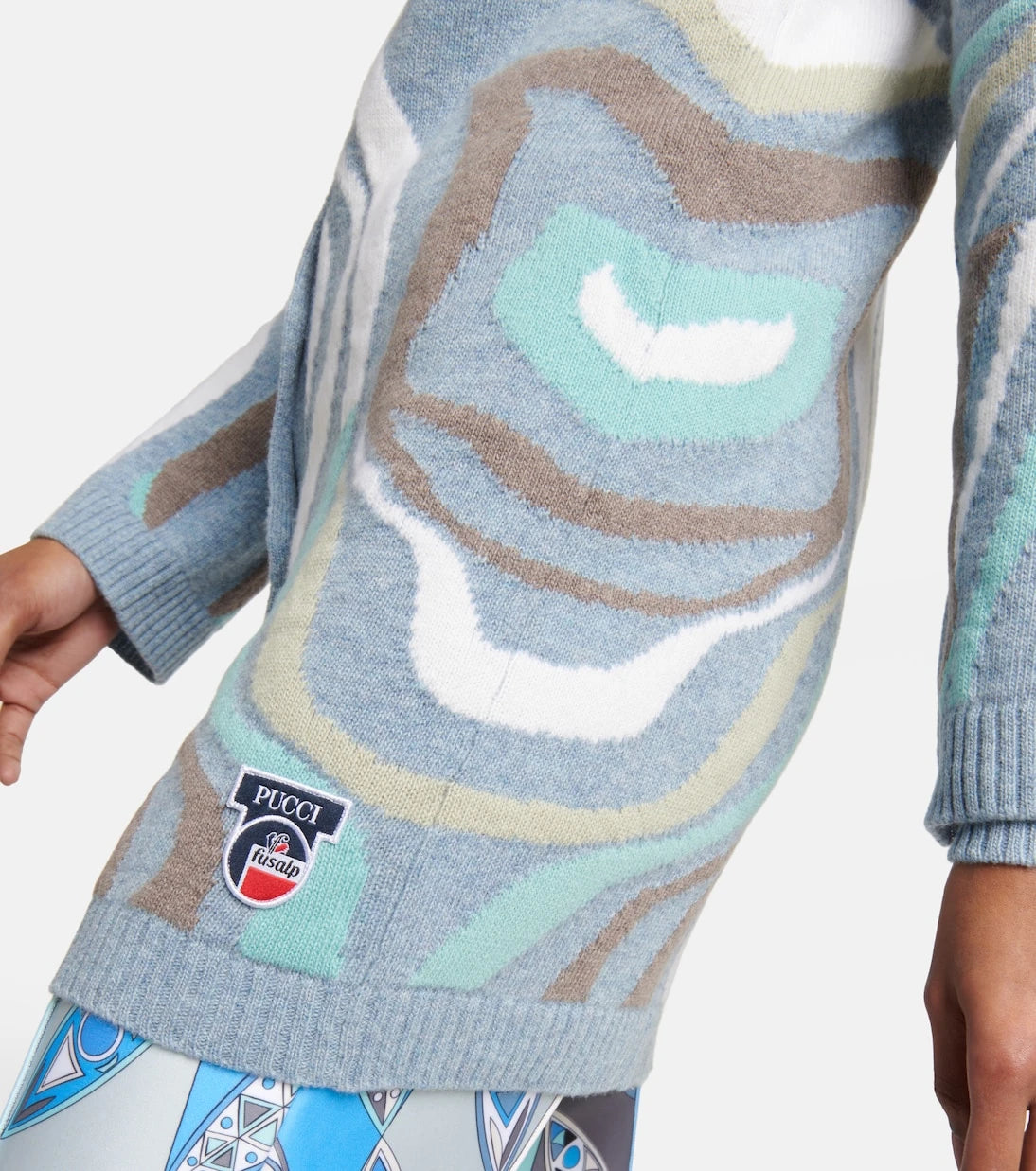 Pucci - x Fusalp intarsia wool cardigan