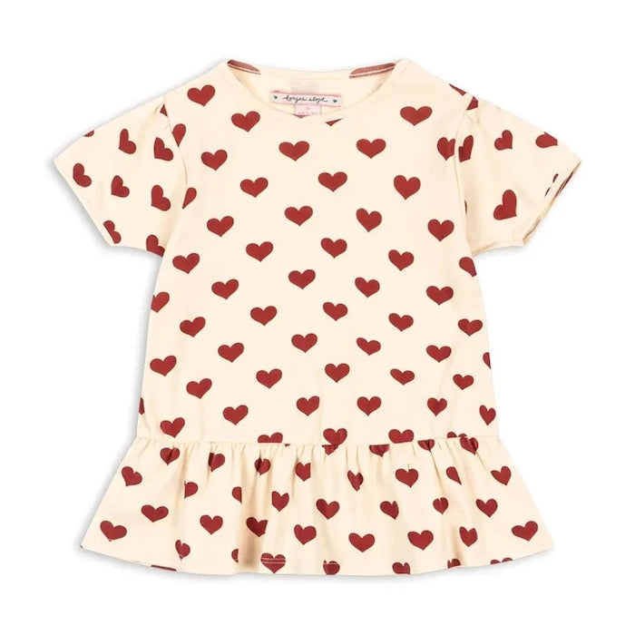 Konges Sløjd тениска за деца с памук BASIC FRILL TEE GOTS