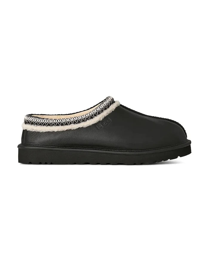 UGG Tasman Noir Deri Terlik