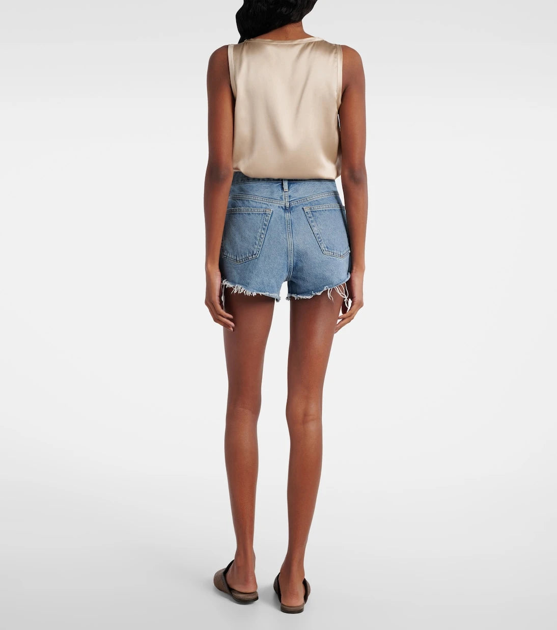 Agolde - Parker denim shorts