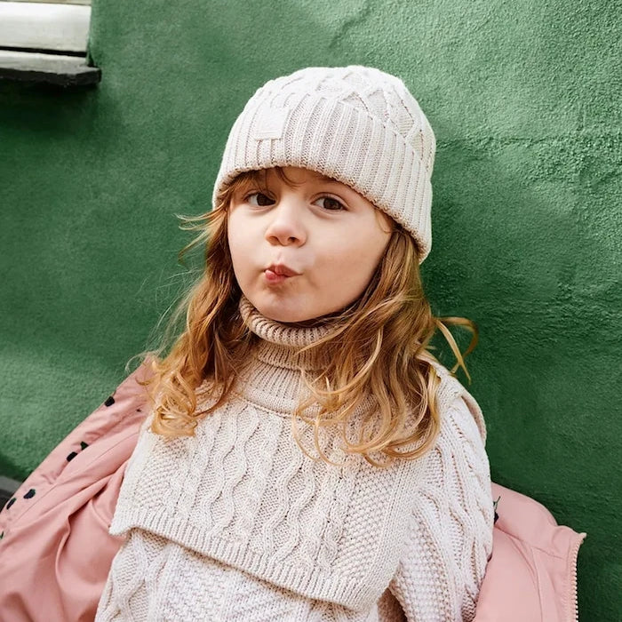 Детска памучна шапка Liewood Ezra Beanie w. Cables