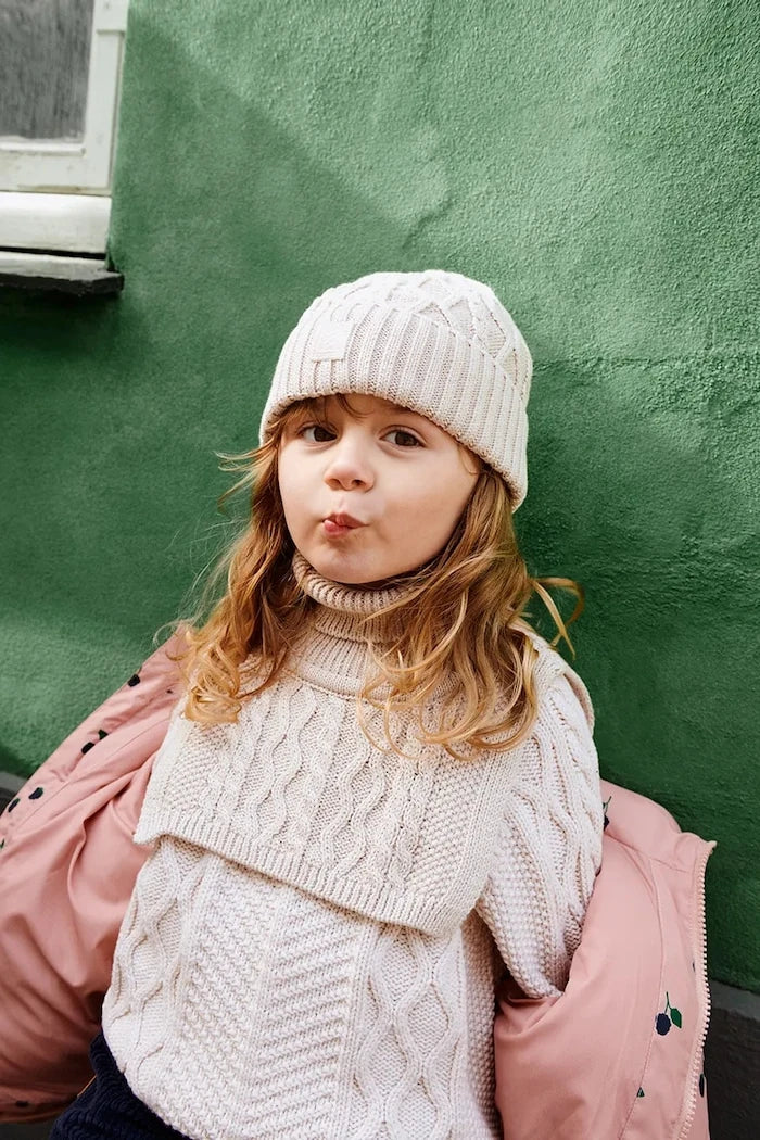 Детска памучна шапка Liewood Ezra Beanie w. Cables