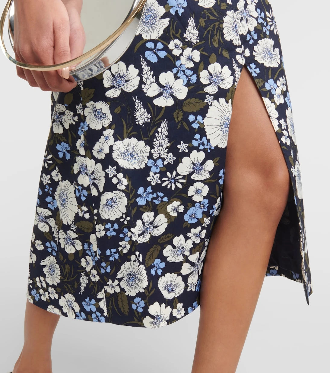 Veronica Beard - Colleen floral linen-blend midi dress