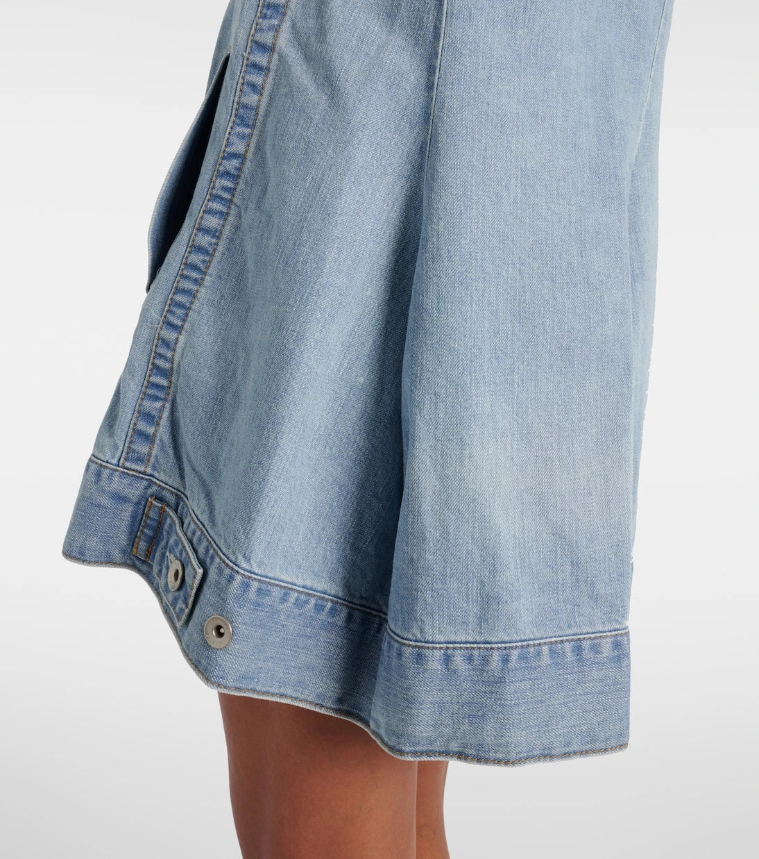 Sacai - Deconstructed denim minidress
