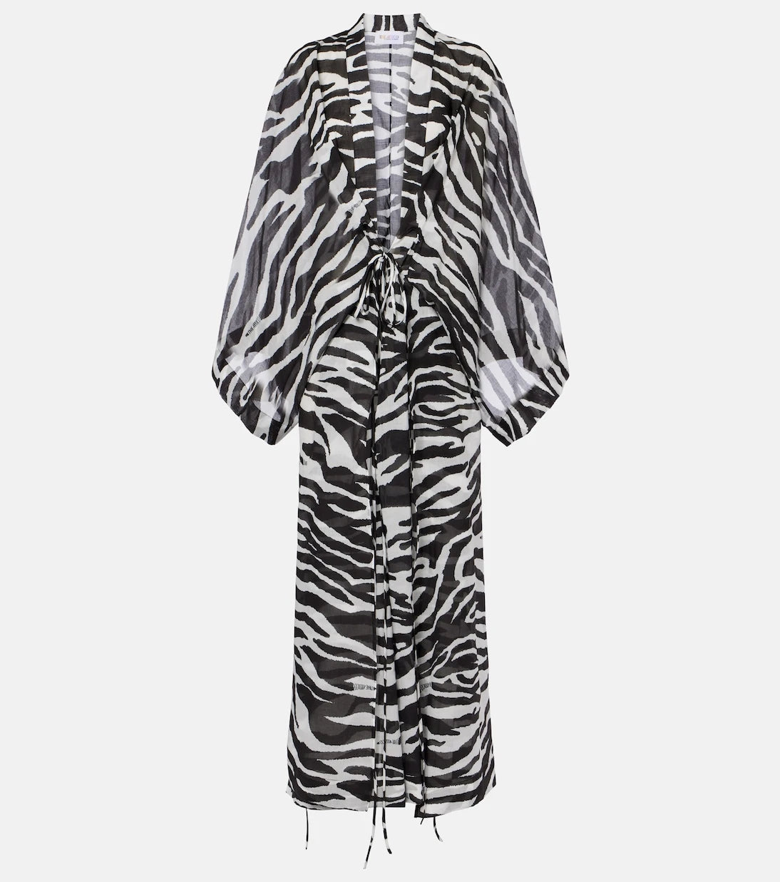 The Attico - Zebra-print cotton muslin kaftan