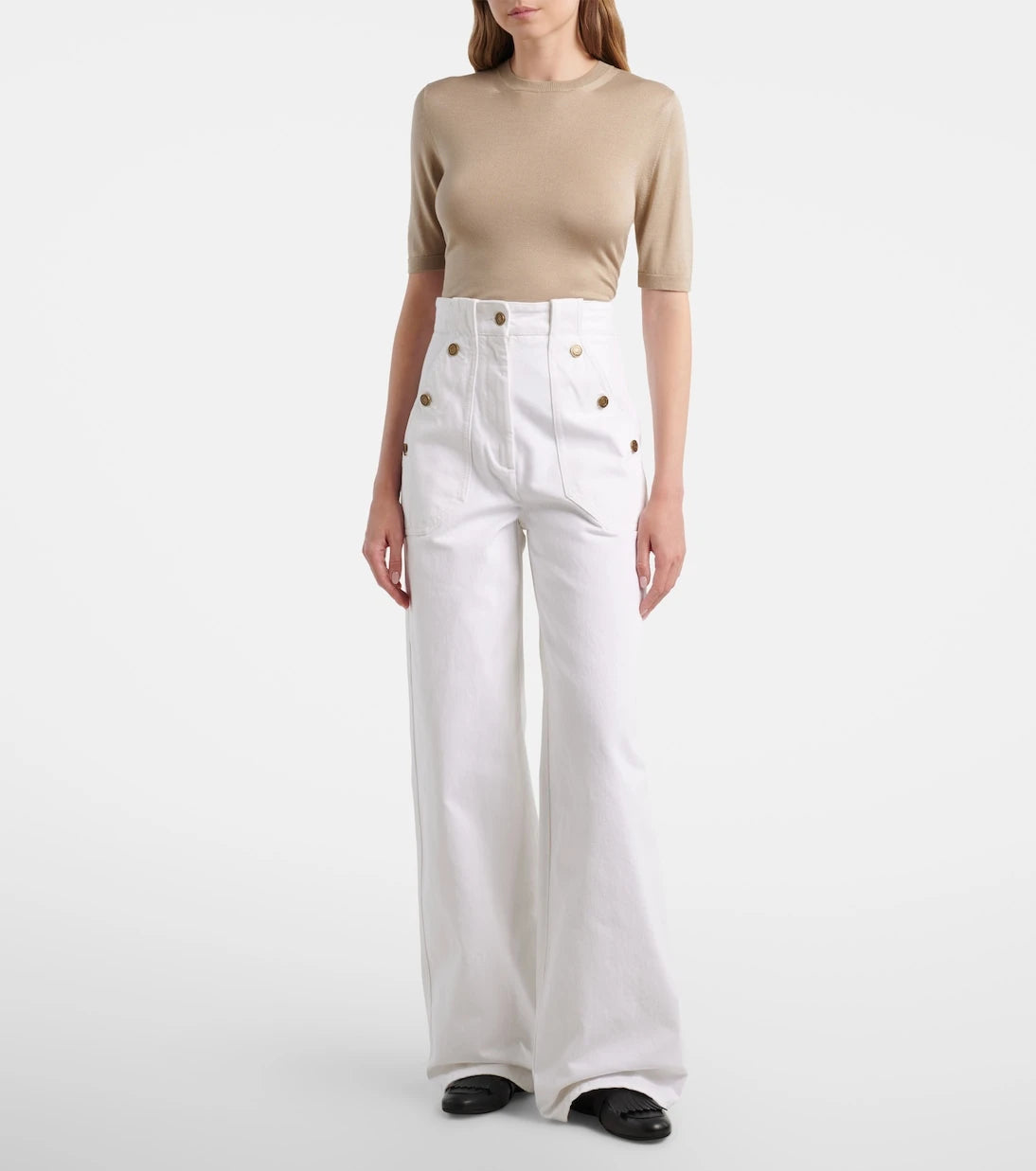Max Mara - High-rise wide-leg jeans