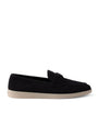 Suede Logo Loafers
