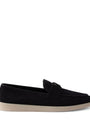 Suede Logo Loafers