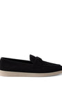 Prada Suede Logo Loafers